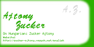 ajtony zucker business card
